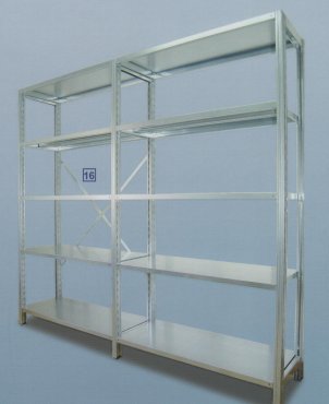 scaffalature metalliche a gancio e incastro
