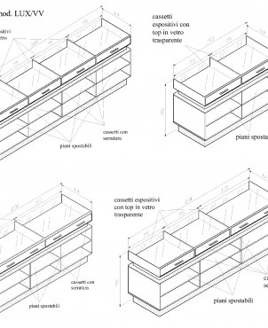 Banco cassa mod. LUX/VV