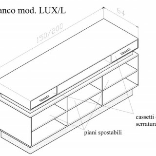 Banchi cassa mod. LUX